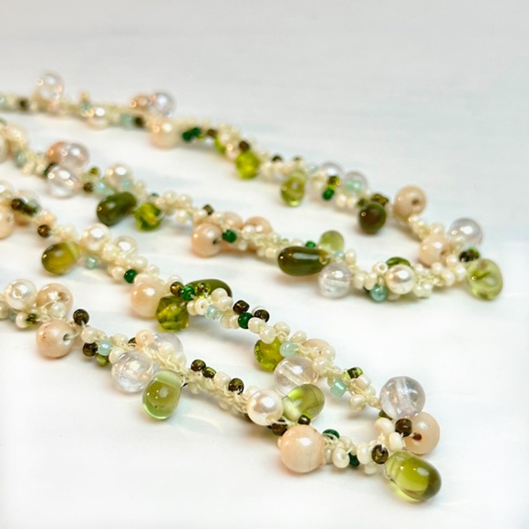 Saks 5th Ave Necklace Water Pearls & Semi Precious Stones - Picture 5 of 7